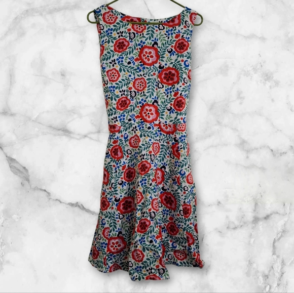 Boden Anya Floral Pure Linen Sleeveless Dress - Picture 3 of 5